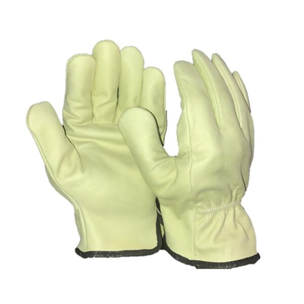 GUANTE DE CUERO VAQUETA MEDIO PASEO AMARILLO - TACTIL