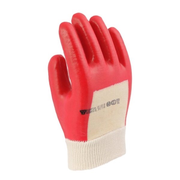 GUANTE QUIMICO ROJO CON PUÑO - Image 3