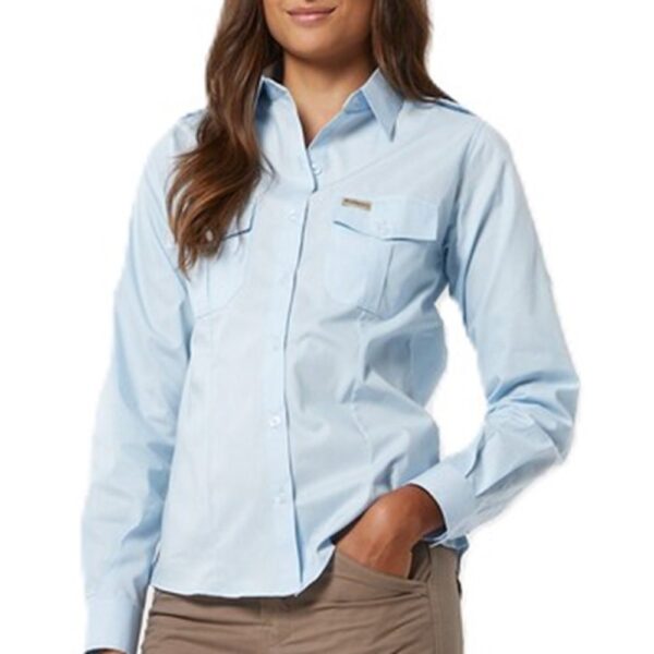 CAMISA ESTANCIERA POPLIN MICROESMERIADA MUJER- PAMPERO