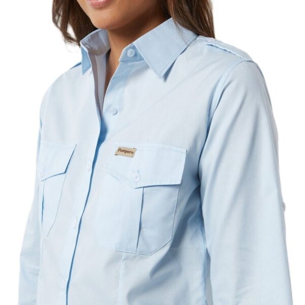 CAMISA ESTANCIERA POPLIN MICROESMERIADA MUJER- PAMPERO - Image 5