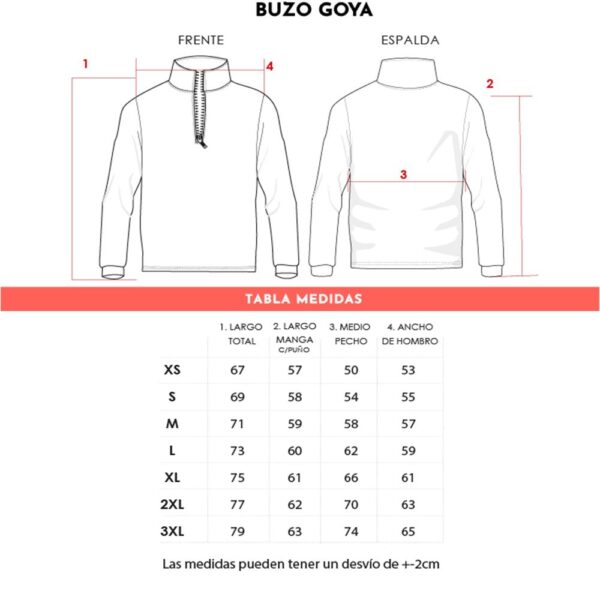 BUZO GOYA FRIZA 1/2 CIERRE, IMPO. - PAMPERO - Image 4