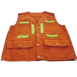 CHALECO REFLECTIVO MINERO C/BOLSILLOS - GABARDINA