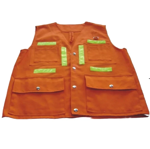 CHALECO REFLECTIVO MINERO C/BOLSILLOS - GABARDINA