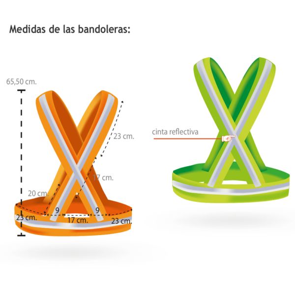 BANDOLERA AMARILLA - REFLEX CONTINUO - Image 2
