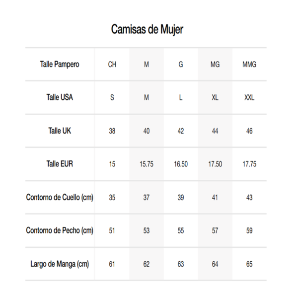CAMISA MAIZANI OXFORD , MUJER - PAMPERO - Image 11