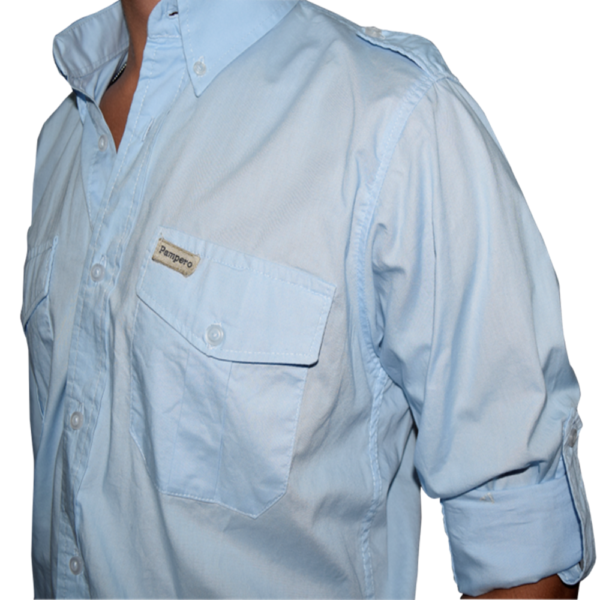 CAMISA ESTANCIERA POPLIN MICROESMERIADA HOMBRE - PAMPERO - Image 7