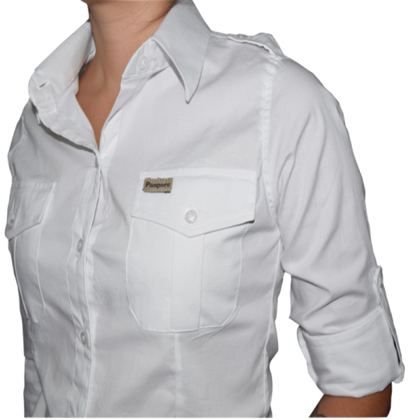 CAMISA ESTANCIERA POPLIN MICROESMERIADA MUJER- PAMPERO - Image 3