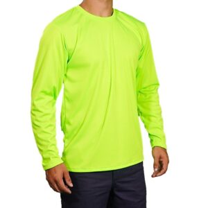 REMERA M/L FLUO CON REFLEX