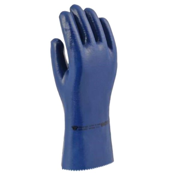 GUANTE NITRUR PETROLERO AZUL CORTO - Image 2