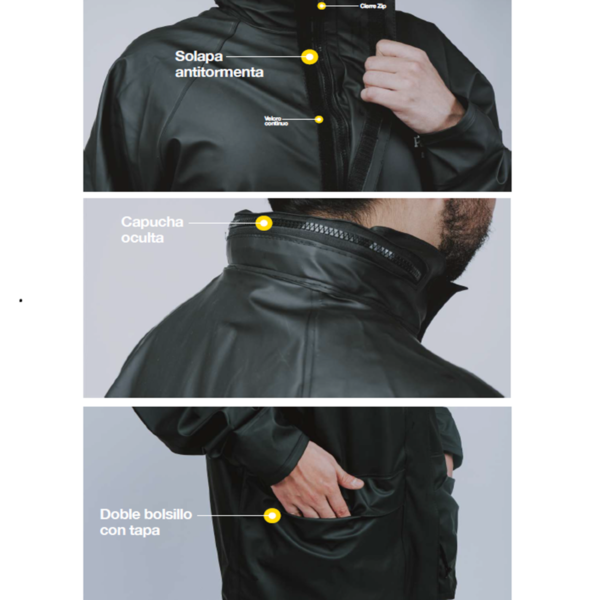 TRAJE MOTO STYLE NEGRO - PU - Image 2