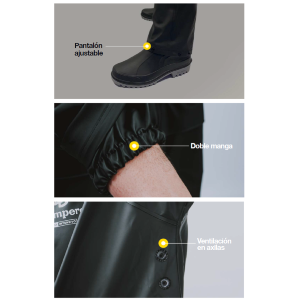 TRAJE MOTO STYLE NEGRO - PU - Image 3
