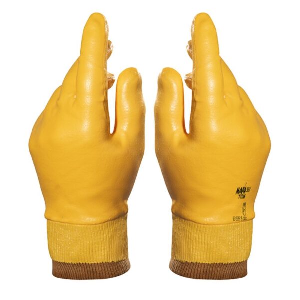 GUANTE DEXLITE 383 - nitrilo amarillo puńo elastizado - Image 2