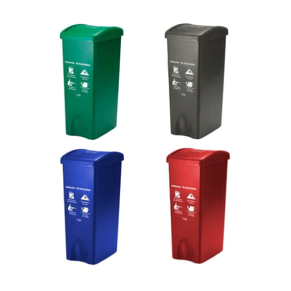 Tacho contenedor de residuos de 53L CON TAPA VAIVEN - Image 3