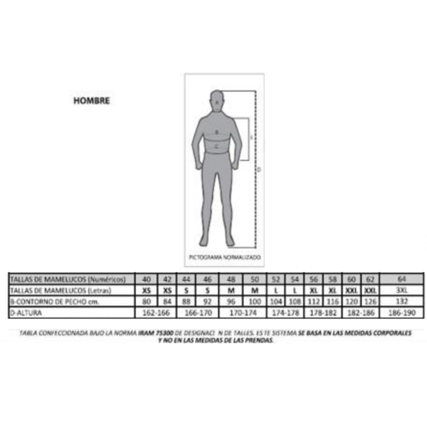 MAMELUCO IGNIFUGO INDUSTRIAL C/REFLECTIVO -6oz- NOMEX DUPONT - Image 2