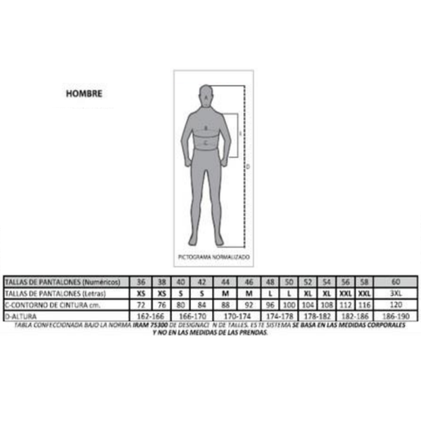 PANTALON IGNIFUGO, 6oz - NOMEX - Image 3
