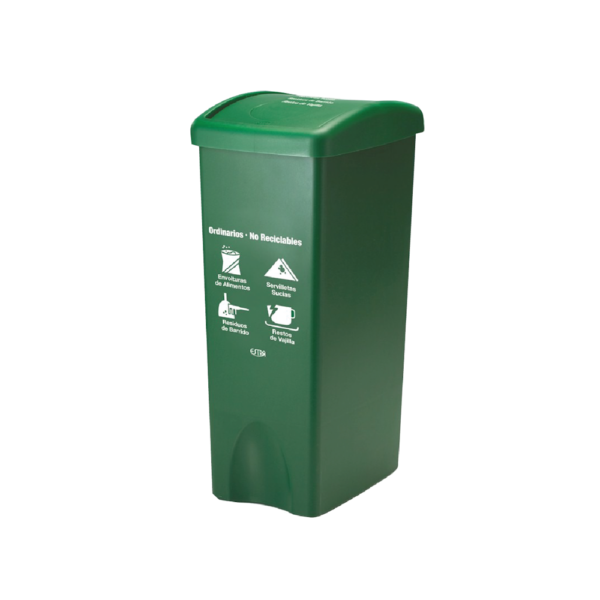 Tacho contenedor de residuos de 53L CON TAPA VAIVEN - Image 2