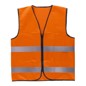 CHALECO "MUNICIPAL" REFLECTIVO TRUCKER C/CIERRE NARANJA PAMPERO CLASE 1