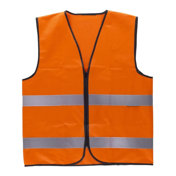 CHALECO "MUNICIPAL" REFLECTIVO TRUCKER C/CIERRE NARANJA PAMPERO CLASE 1