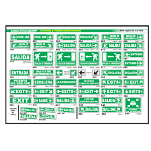 CARTEL SE?AL - LINEA EVACUACION 25x30