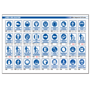 CARTEL SE?AL - LINEA OBLIGACION 25x30
