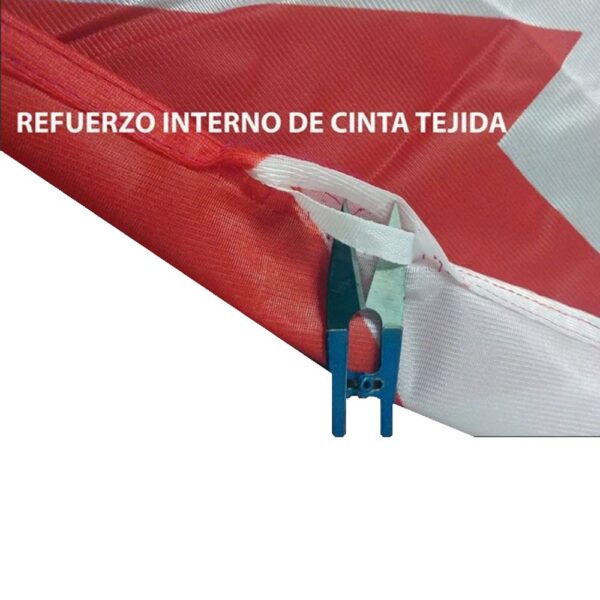 BANDERA PELIGRO REFORZADA CON LEYENDA 50x70 - Image 3