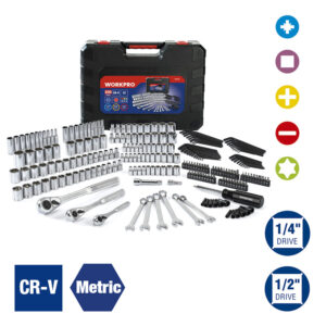 JUEGO DE HERRAMIENTAS MEC?NICAS 230 PIEZAS CAJA DE METAL