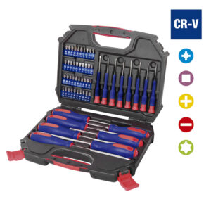 JUEGO 56 DESTORNILLADORES / PUNTAS CAJA PL?STICA