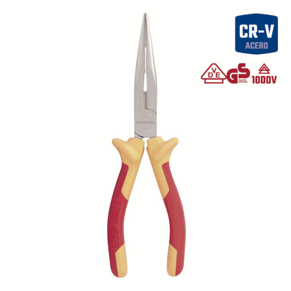 PINZA PUNTA AISLADA NORMA VDE CR-V 200mm. (8?) ELECTRICISTA