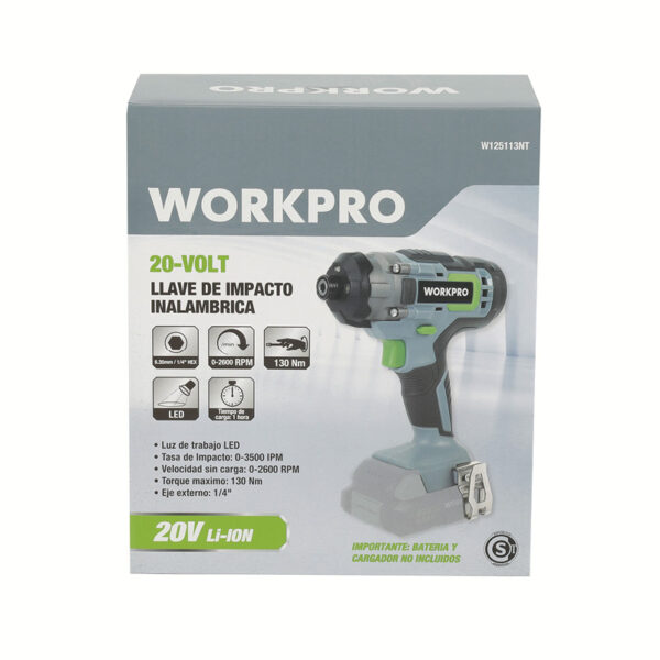 20-Volt Atornillador de Impacto Inalambrico - Image 5