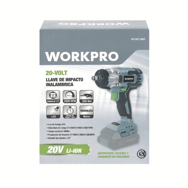 20-Volt Llave de Impacto Inalambrica Brusheless - Image 6