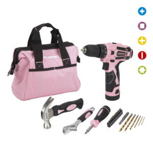 JUEGO DE HERRAMIENTAS Y TALADRO INAL?MBRICO 12v x 22 PIEZAS CON BOLSO