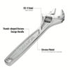 Llave Ajustable de 200 Mm. (8) Cr-V para Trabajo Pesado" - Image 3