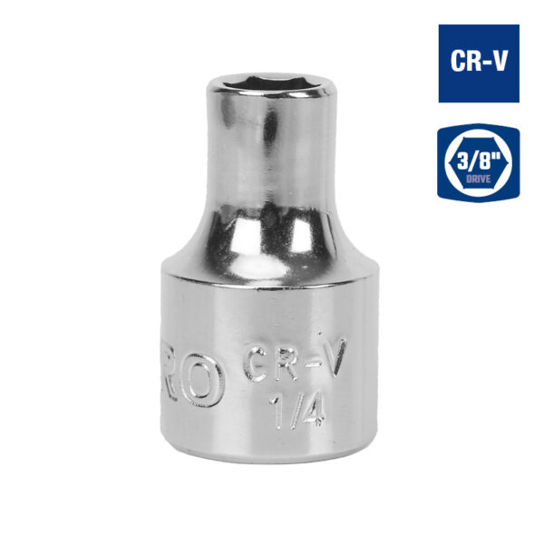 Bocallave, 1/4", Encastre 3/8", Hexagonal - Image 3