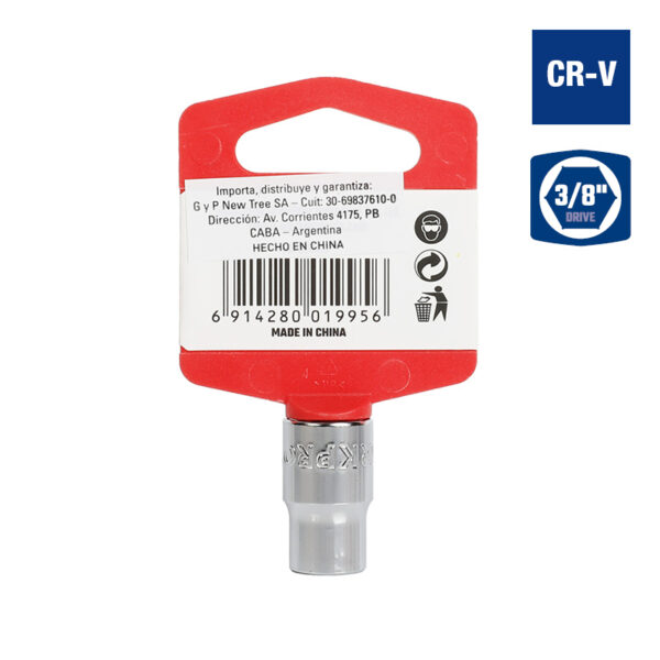 Bocallave, 3/8", Encastre 3/8", Hexagonal - Image 2
