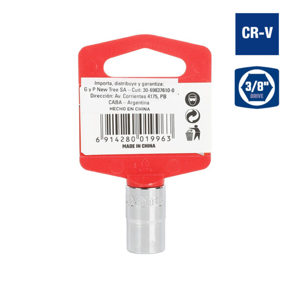 Bocallave, 7/16", Encastre 3/8", Hexagonal - Image 2