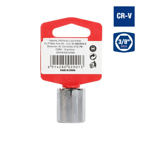 Bocallave, 3/4", Encastre 3/8", Hexagonal - Image 2