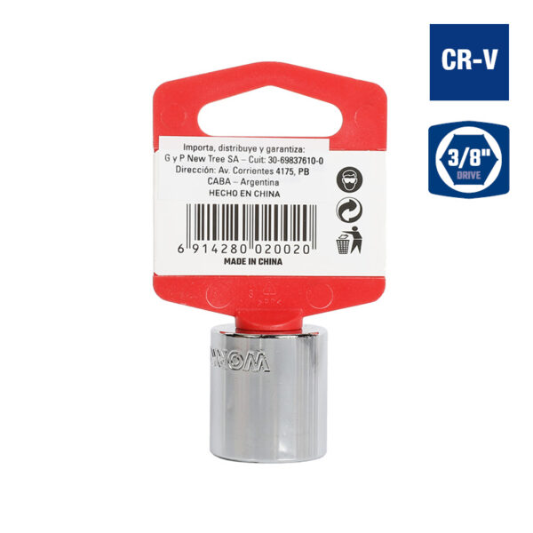 Bocallave, 13/16", Encastre 3/8", Hexagonal - Image 2