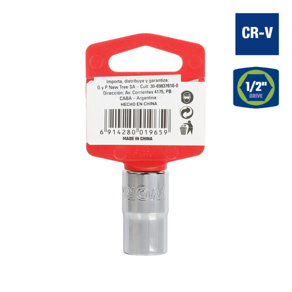 Bocallave, 9/16", Encastre1/2", Hexagonal - Image 2