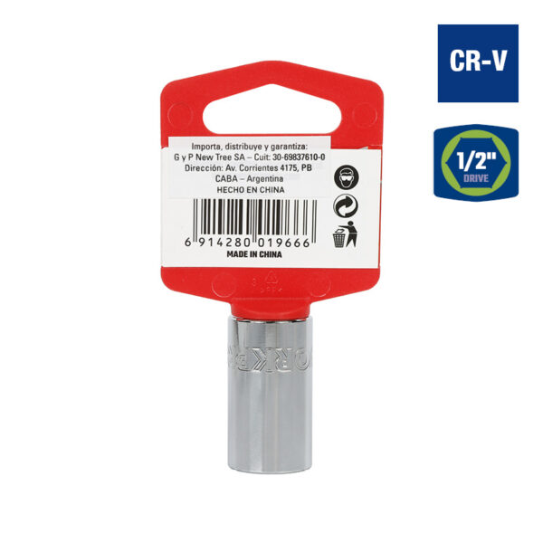 Bocallave, 5/8", Encastre1/2", Hexagonal - Image 2