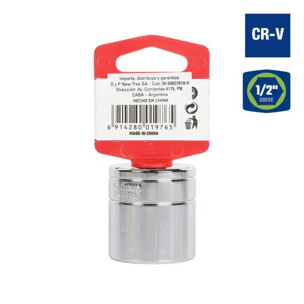 Bocallave, 1-1/4", Encastre1/2", Hexagonal - Image 2