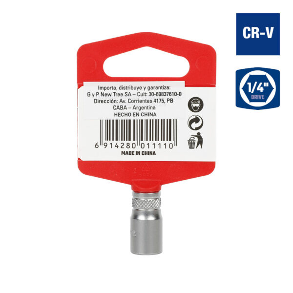 Bocallave, 9mm, Encastre 1/4", Hexagonal - Image 2