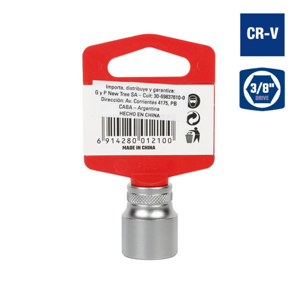 Bocallave, 17mm, Encastre 3/8", Hexagonal - Image 2