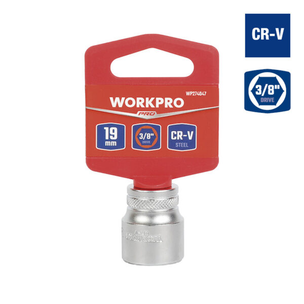 Bocallave, 19mm, Encastre 3/8", Hexagonal