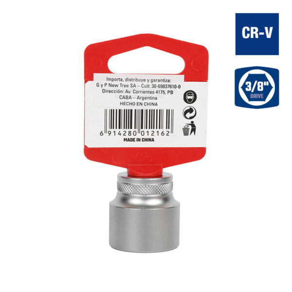 Bocallave, 23mm, Encastre 3/8", Hexagonal - Image 2