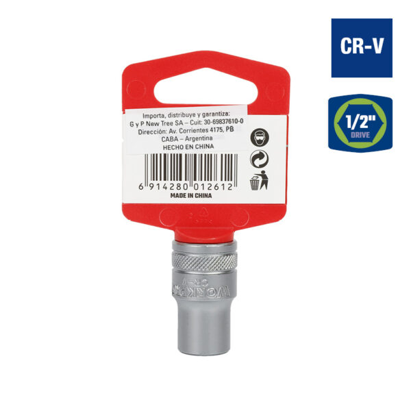 Bocallave, 12mm, Encastre1/2", Hexagonal - Image 2