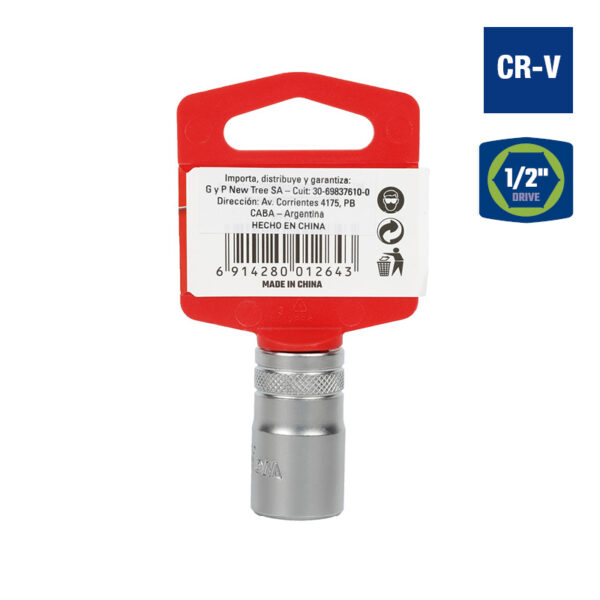 Bocallave, 16mm, Encastre1/2", Hexagonal - Image 2