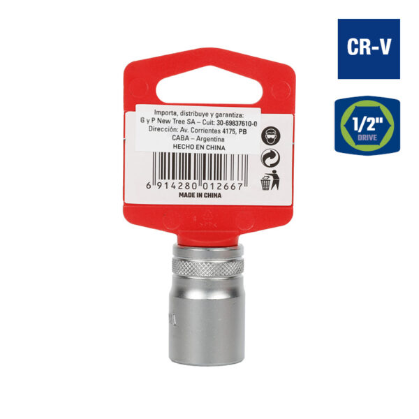 Bocallave, 18mm, Encastre1/2", Hexagonal - Image 2