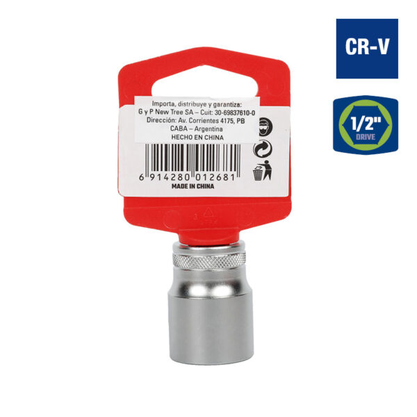 Bocallave, 20mm, Encastre1/2", Hexagonal - Image 2