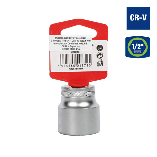 Bocallave, 30mm, Encastre1/2", Hexagonal - Image 2