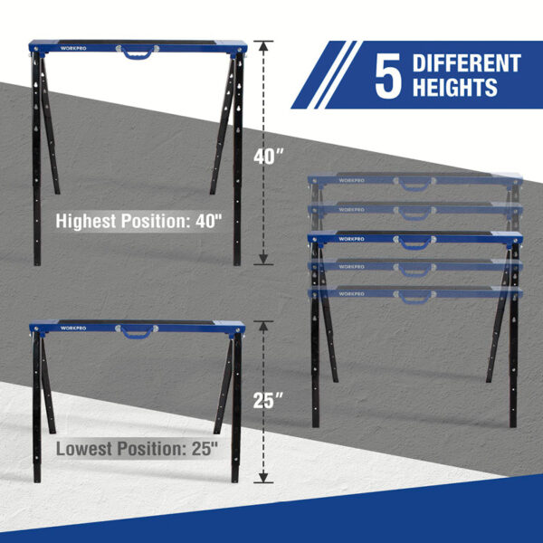 Caballete de Sierra Ajustable Plegable - Image 3